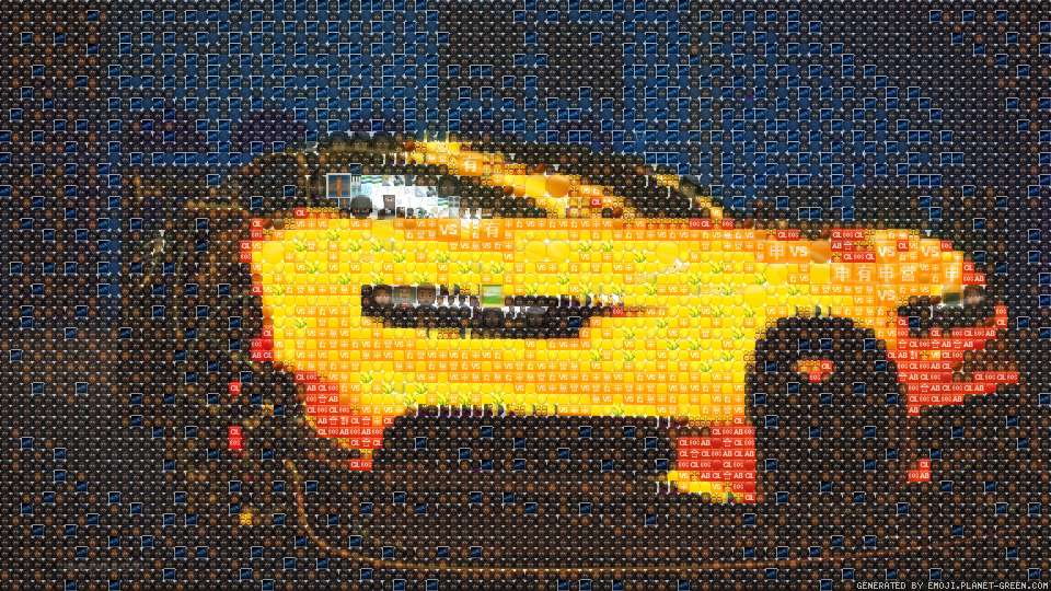 Bugatti by Lamongus | 🖼Emoji Mosaic🎉