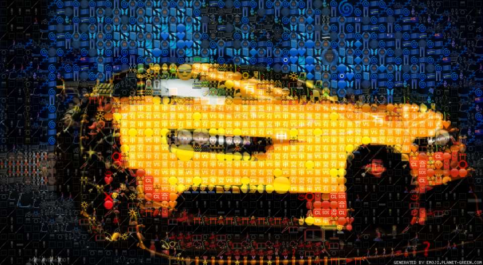 Bugatti by Lamongus | 🖼Emoji Mosaic🎉