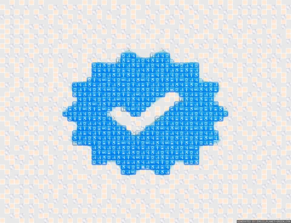 blue tick emoji by (No Name) | 🖼Emoji Mosaic🎉