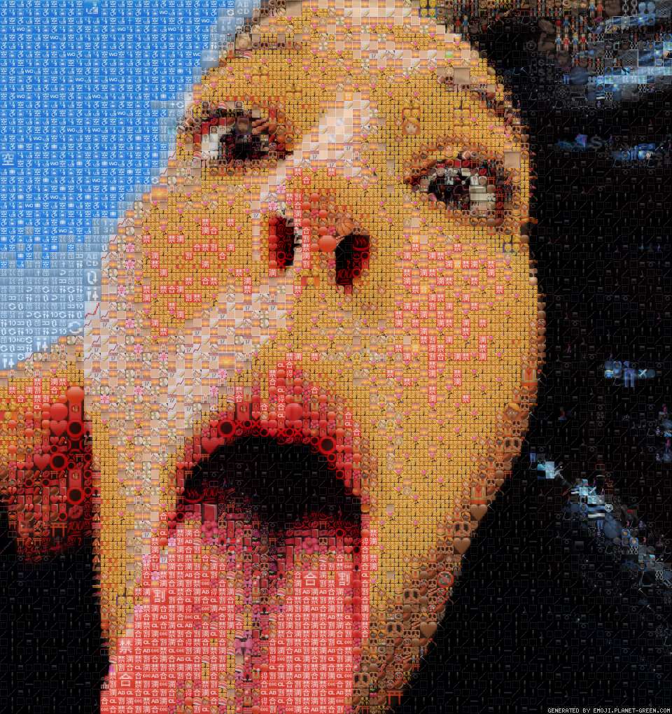 The ivy funny face by I love you | 🖼Emoji Mosaic🎉