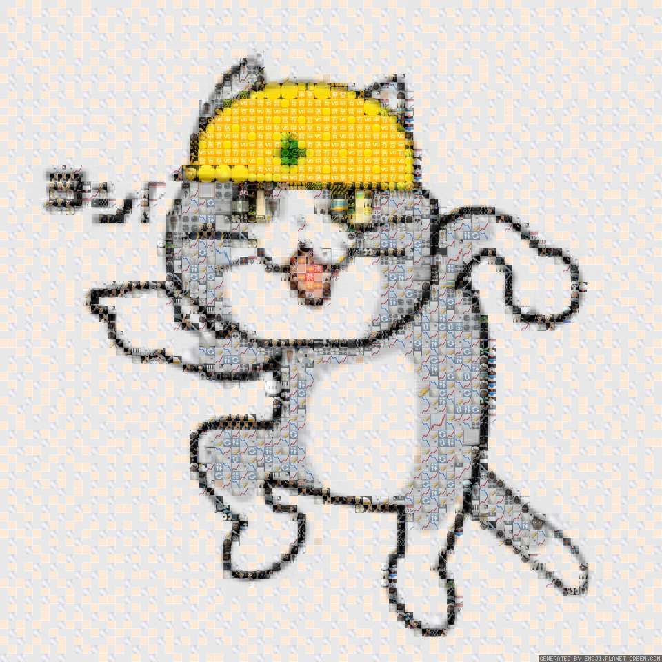 ヨシッ 👈-､_-(〝 @ω@ 〟)/\@ by 風吹けば名無し | 🖼絵文字モザイク🎉
