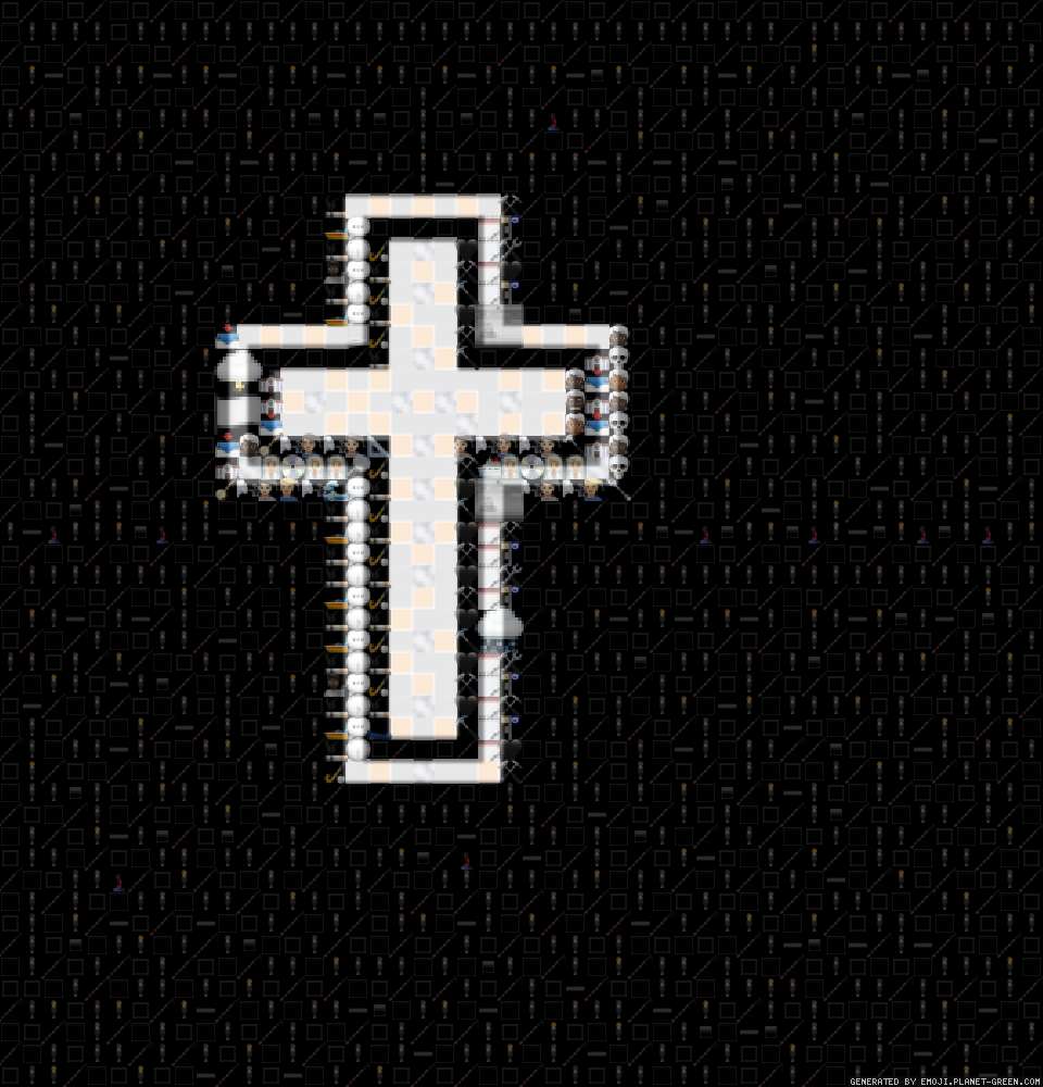Крест by (No Name) | 🖼Emoji Mosaic🎉