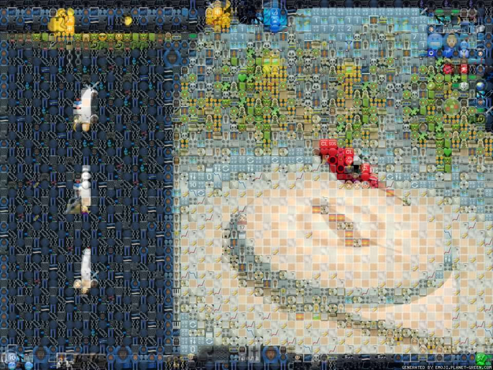 существо из споры😨 by ещкериец | 🖼Emoji Mosaic🎉