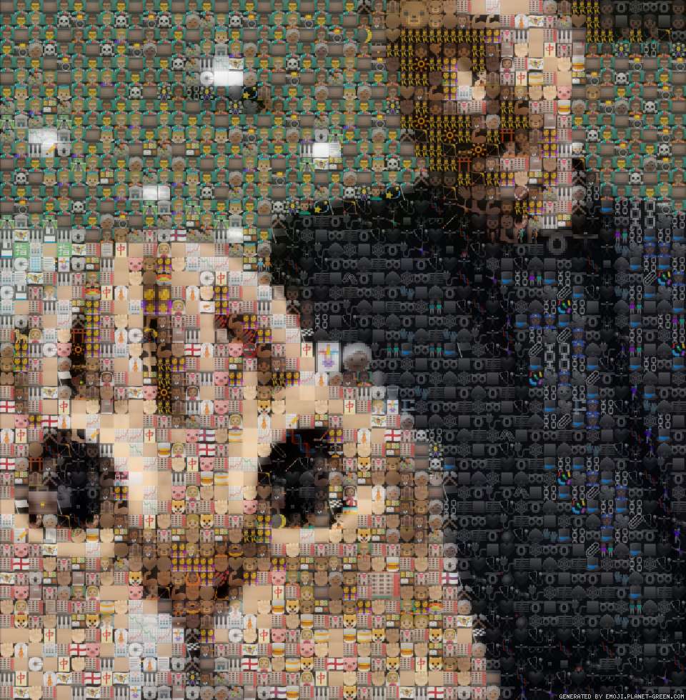 巴巴博一 by 8881 | 🖼Emoji Mosaic🎉