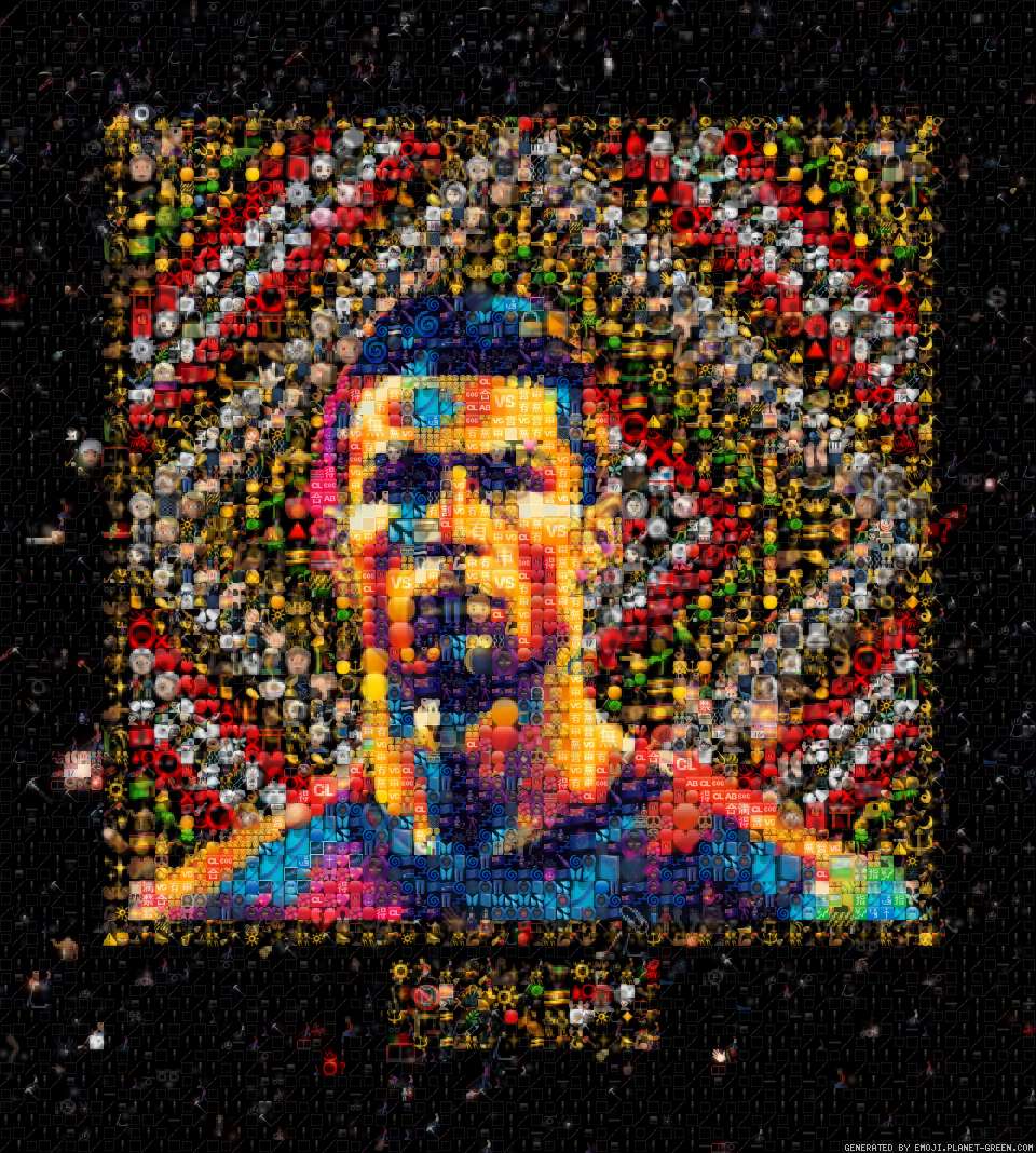 Ronaldo Emojified by EmojiBanxy iin The Emoji Hall of Fame by EmojiBanxy | 🖼Emoji Mosaic🎉