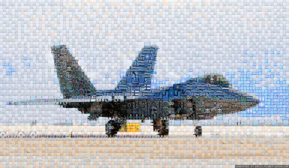 F-22 by PB | 🖼Emoji Mosaic🎉