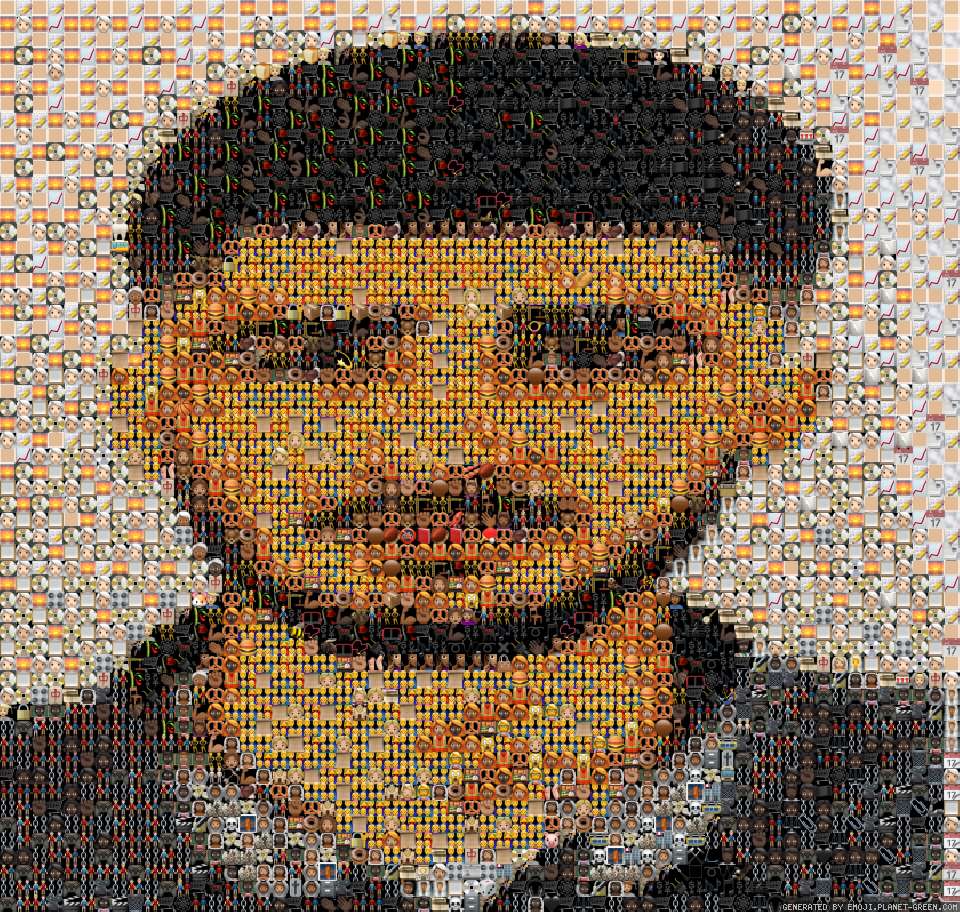 Wolf by Behruz | 🖼Emoji Mosaic🎉