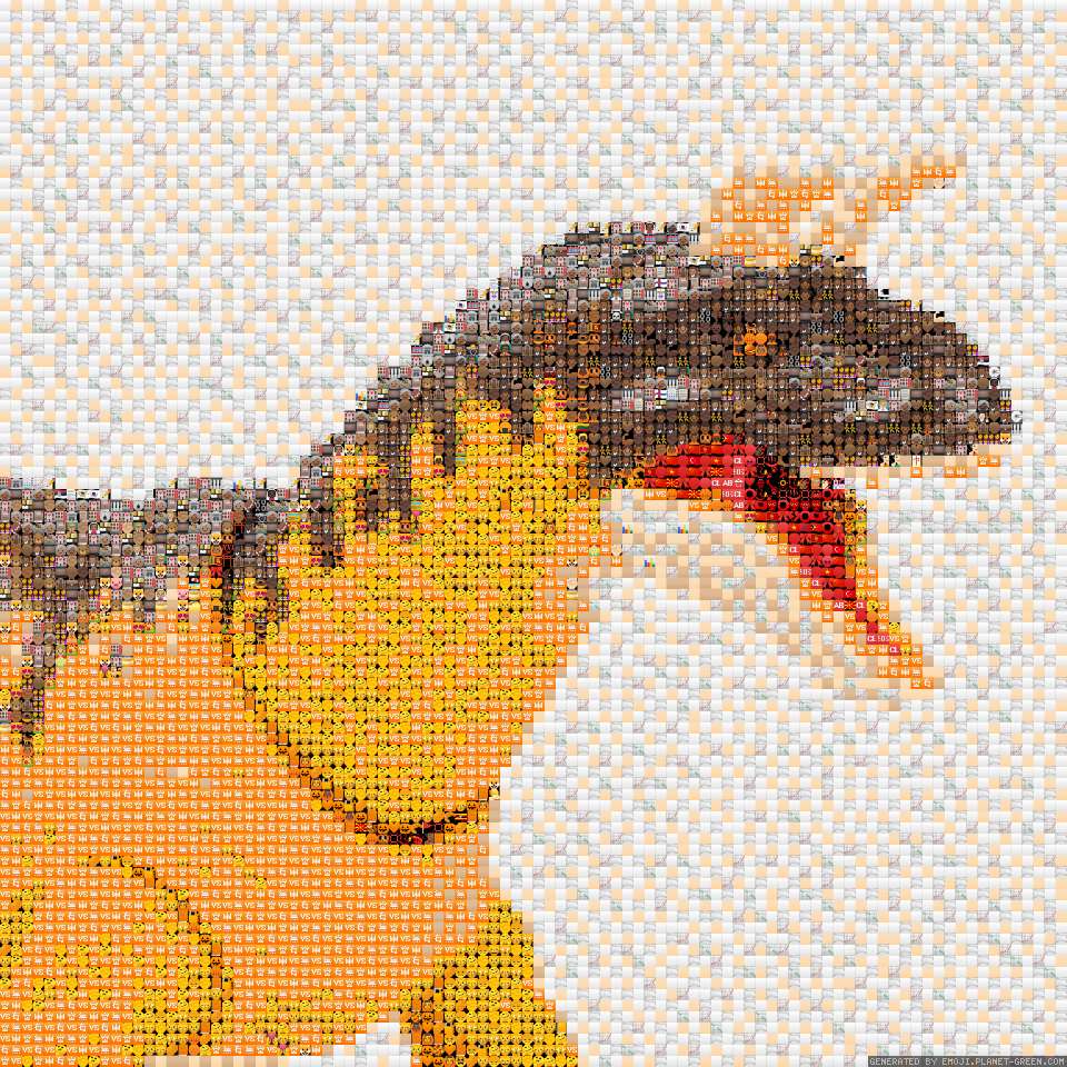 Shringasaurus by Valentinosaurus | 🖼Emoji Mosaic🎉