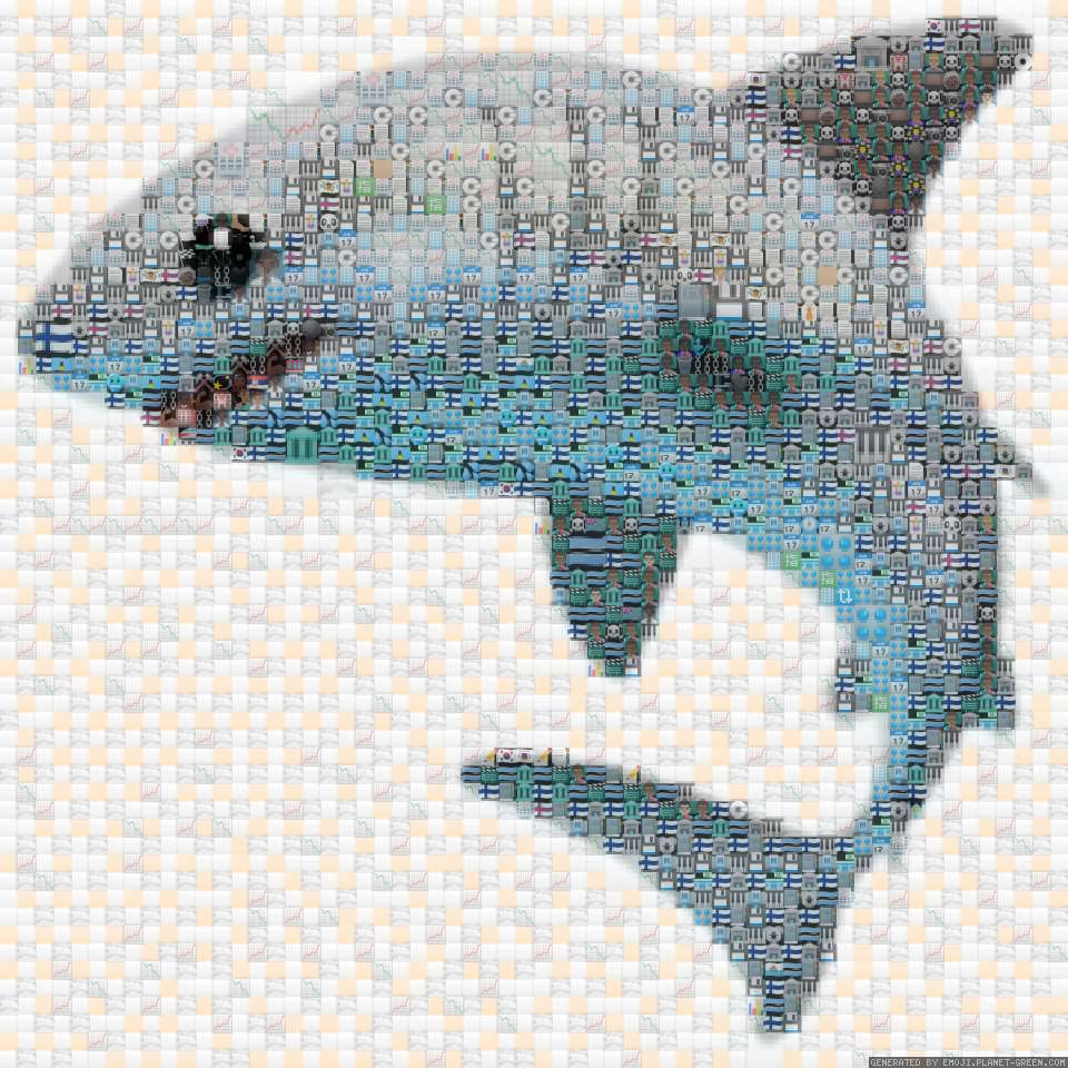 Shark by Shark | 🖼Emoji Mosaic🎉