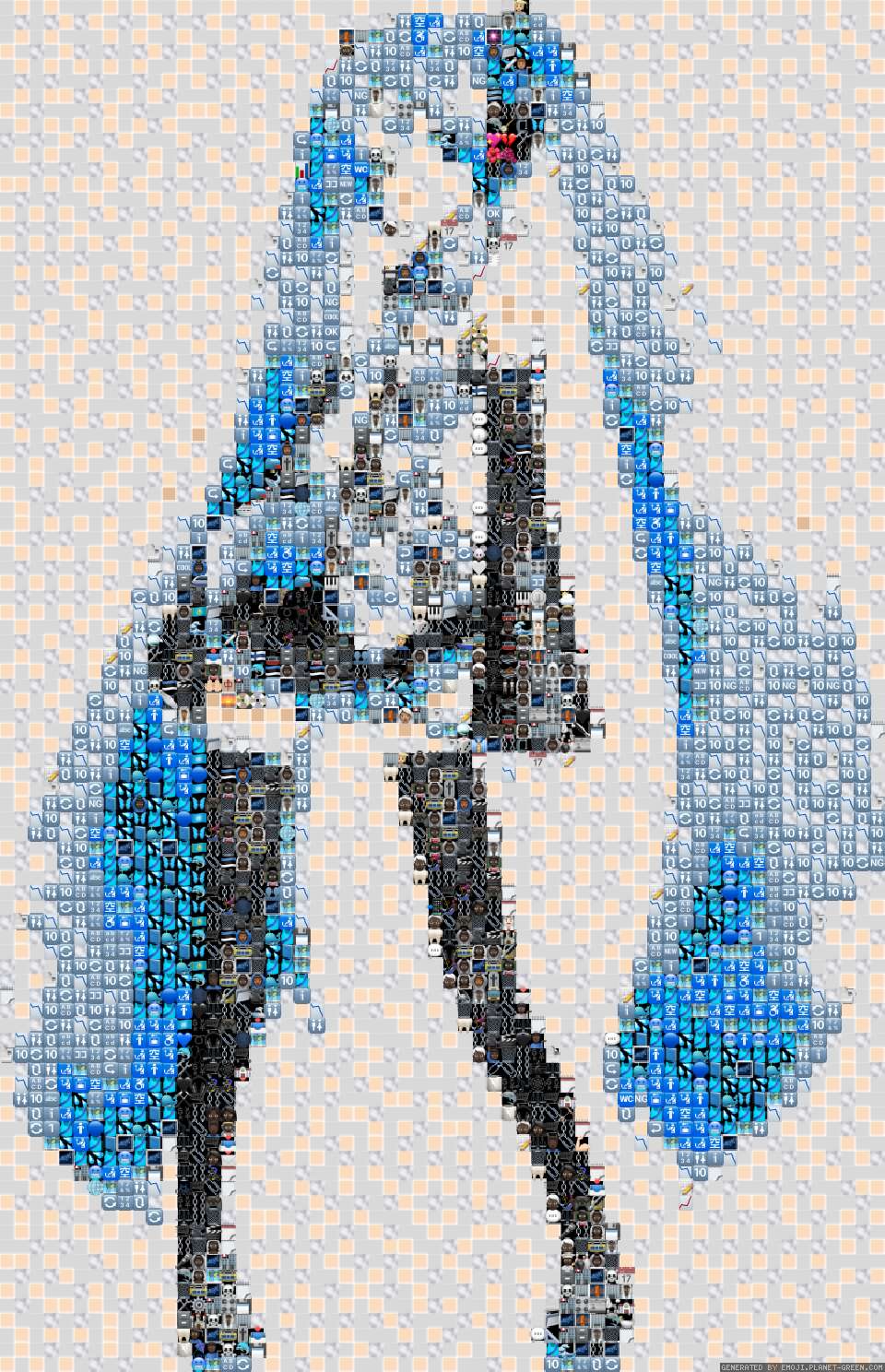 Miiiiikuuuuu by Momimi | 🖼Emoji Mosaic🎉