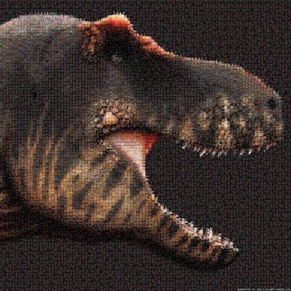 Tyrannosaurus Rex by Valentinosaurus | 🖼Emoji Mosaic🎉
