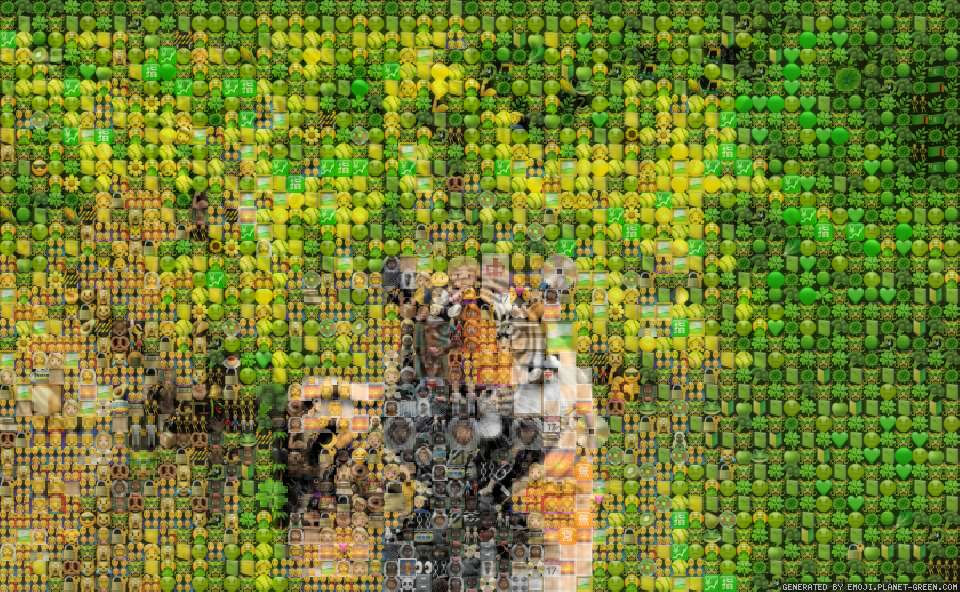 Tiger by hallo | 🖼Emoji Mosaic🎉