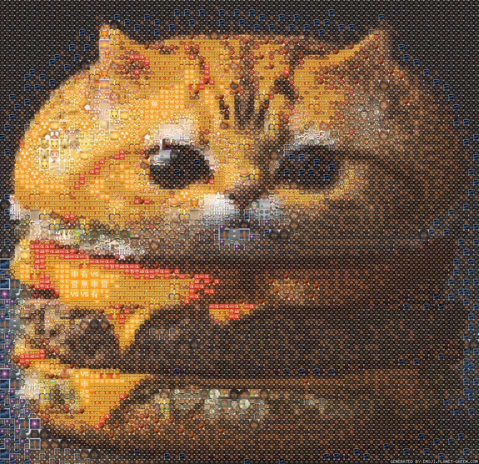 cat burger by хадёжа | 🖼Emoji Mosaic🎉