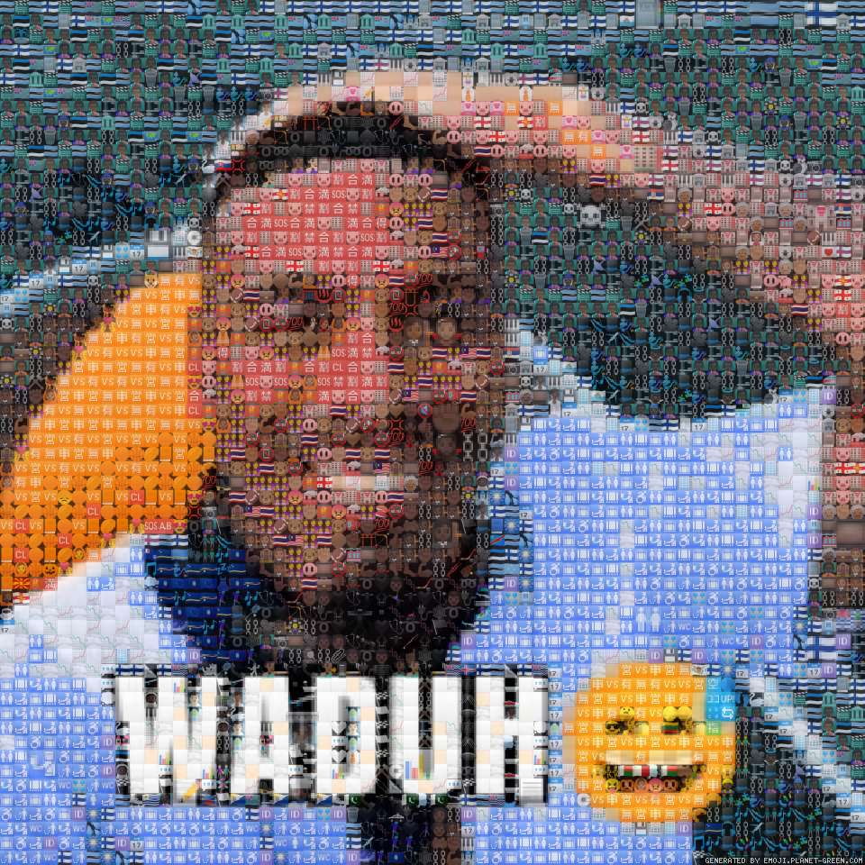 Waduh 😅, but mosaic mode by RizzFansBetis25 | 🖼Emoji Mosaic🎉