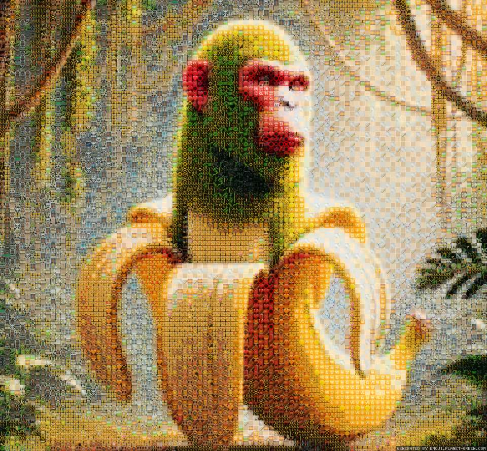 chimpanzini bananini by t | 🖼Emoji Mosaic🎉