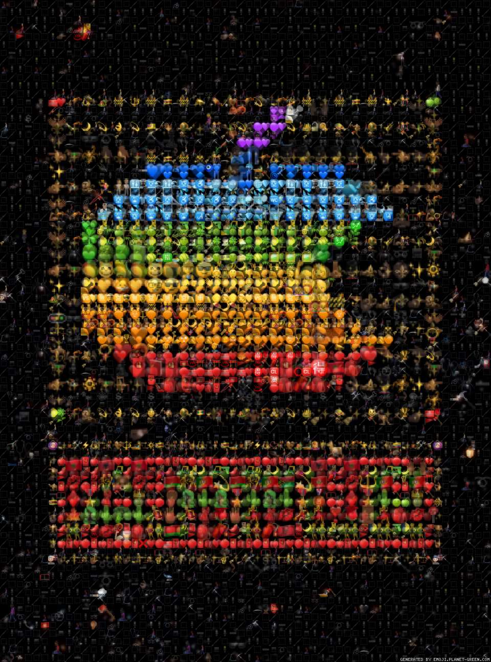 Apple Emojified by EmojiBanxy | 🖼Emoji Mosaic🎉