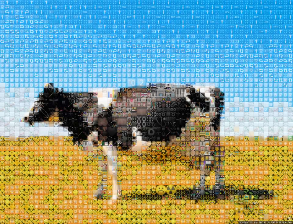 La mucca Emma by Emma | 🖼Emoji Mosaic🎉