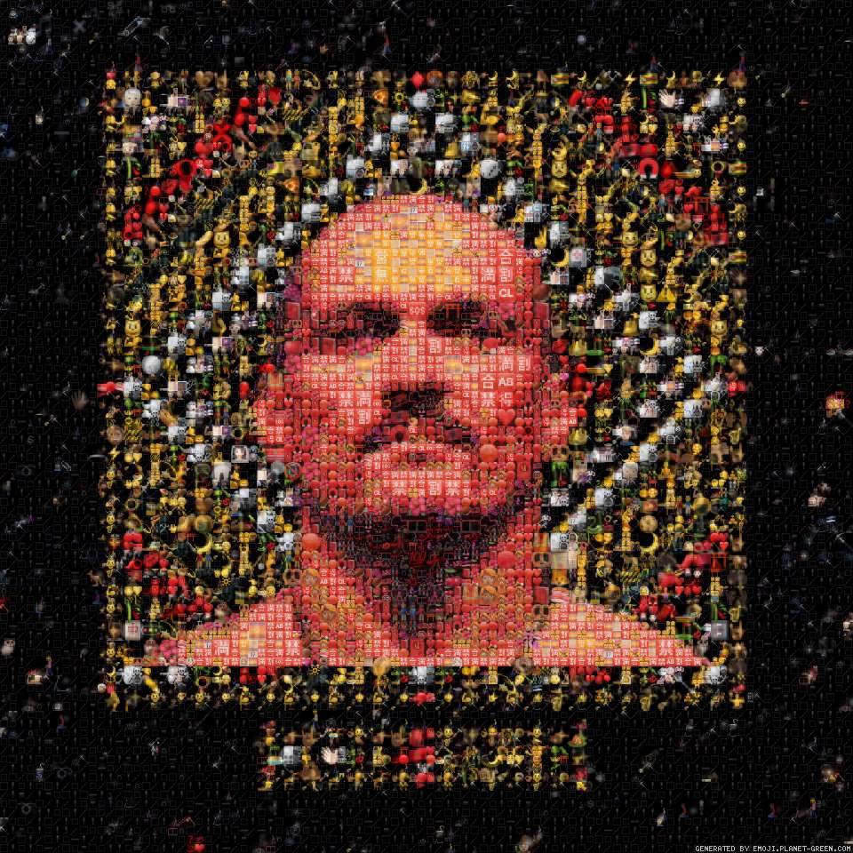Oleksandr Usyk Emojified by EmojiBanxy 〽️⭕️🌀🏦🌊 | 🖼Emoji Mosaic🎉