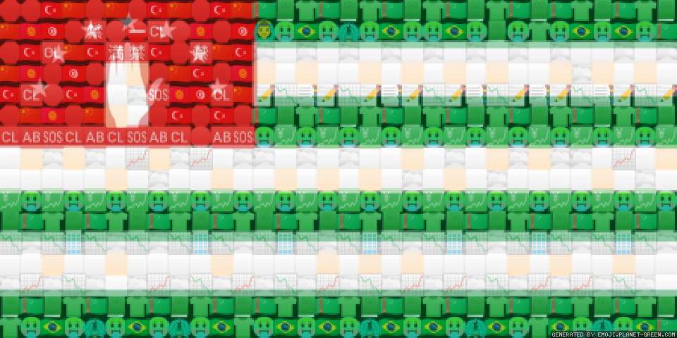 Smaller Abkhazian flag by Bobthebutler | 🖼Emoji Mosaic🎉