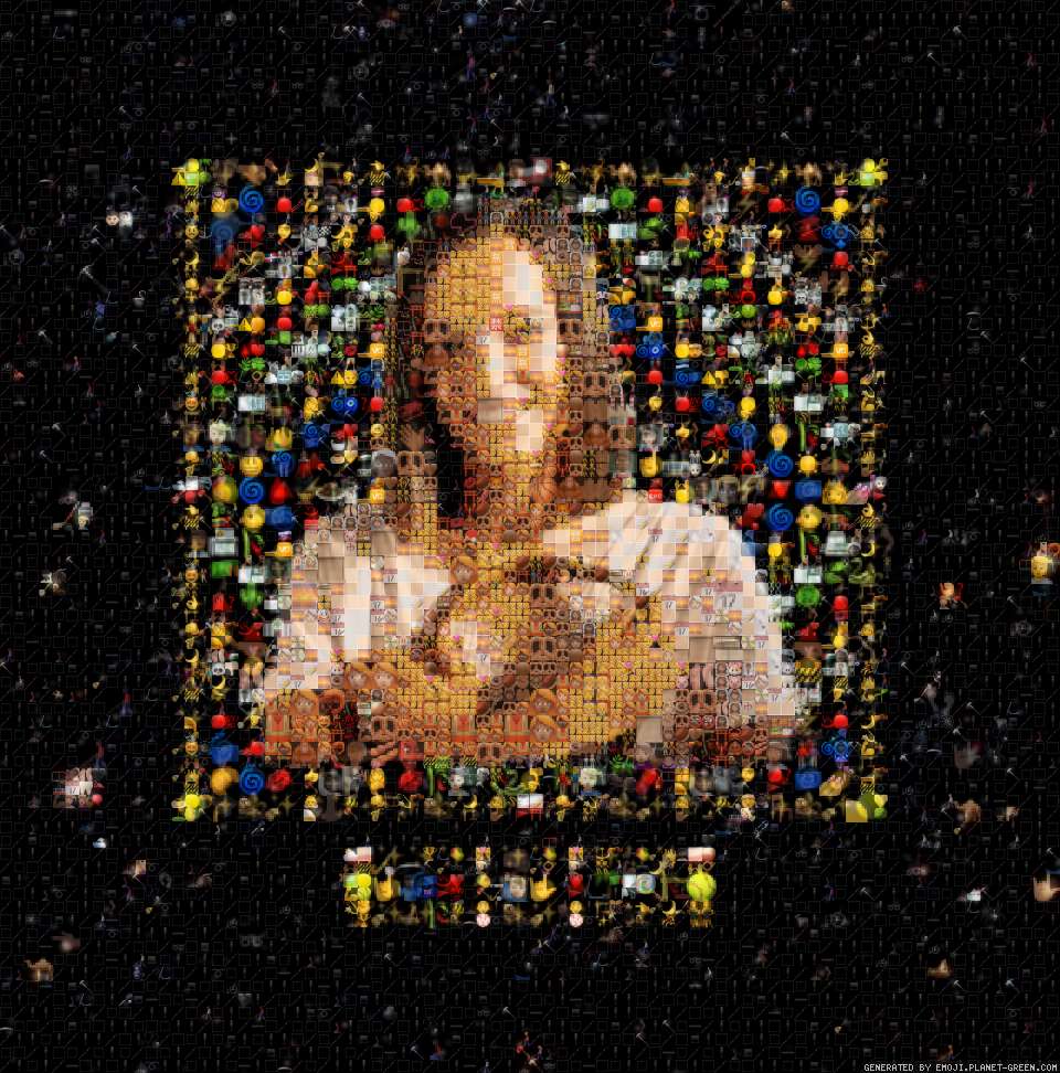 Iga Swiatek Emojified 🖼️ by EmojiBanxy | 🖼Emoji Mosaic🎉