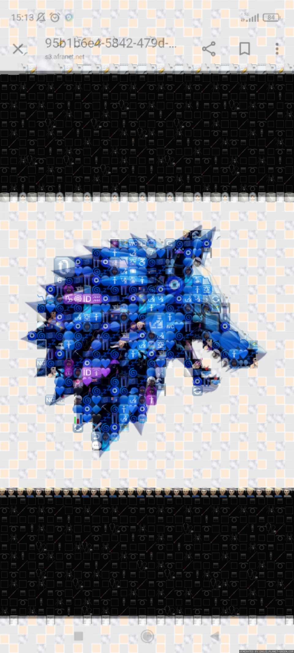 wolf by Nia | 🖼Emoji Mosaic🎉