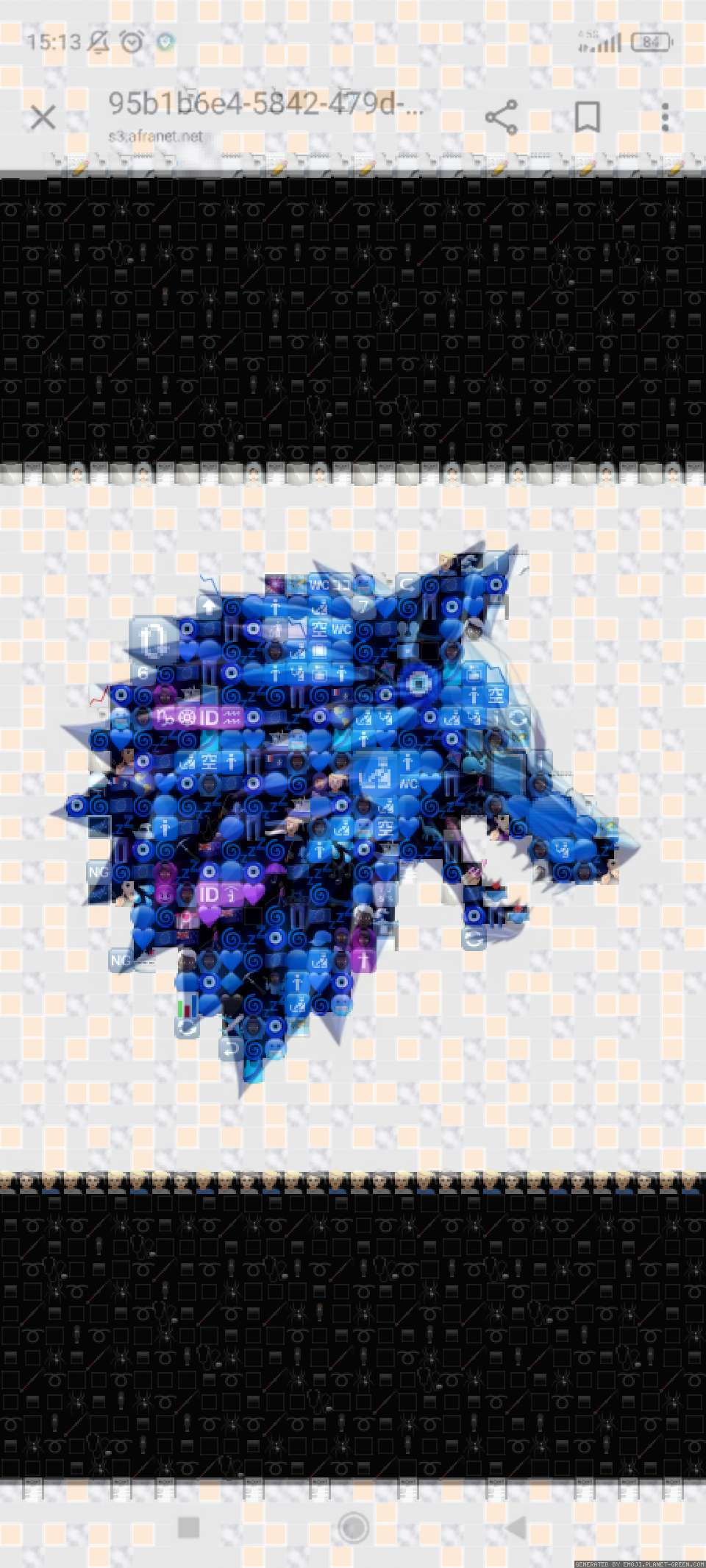 wolf by Nia | 🖼Emoji Mosaic🎉
