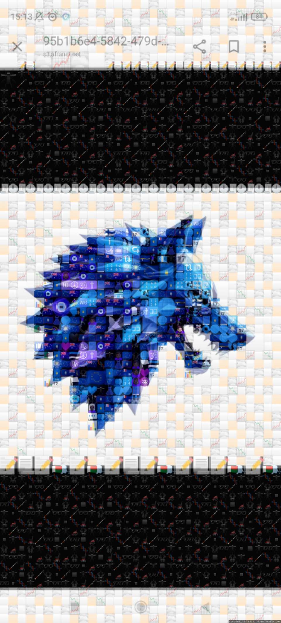 wolf by Nia | 🖼Emoji Mosaic🎉