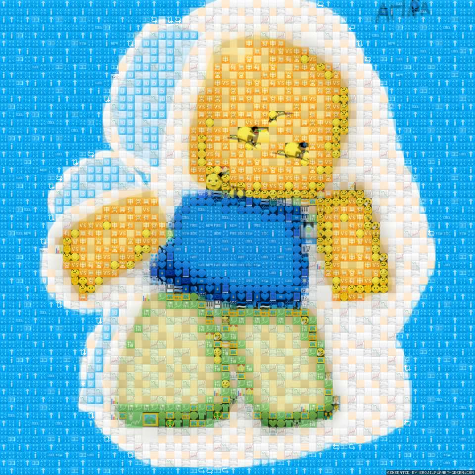 Нуб в смайлах by Арина | 🖼Emoji Mosaic🎉