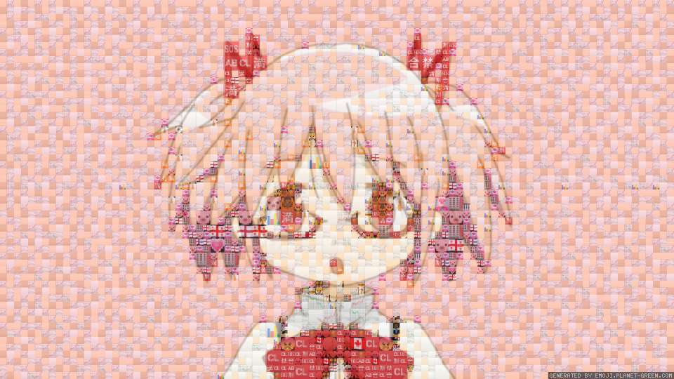 Madoka so cute by Homura | 🖼Emoji Mosaic🎉