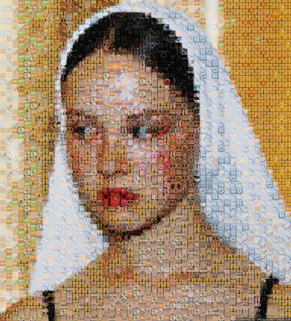 woman by kelly | 🖼Emoji Mosaic🎉