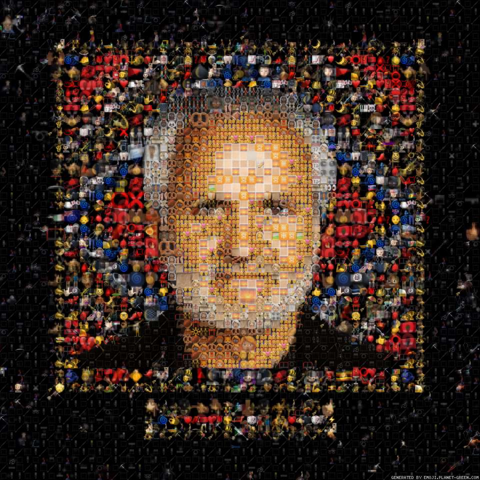 Gianni Versace Emojified by EmojiBanxy | 🖼Emoji Mosaic🎉