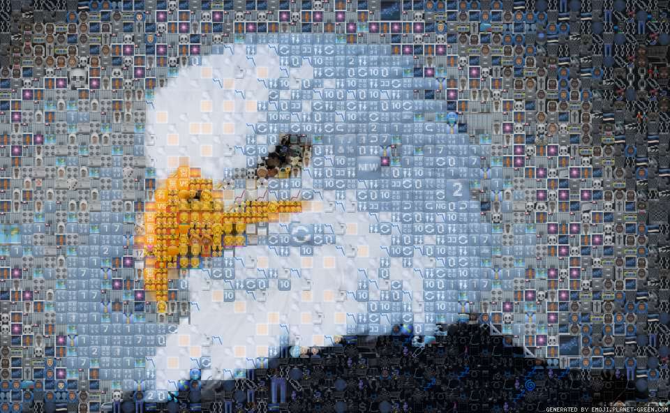 鷲 Eagle by フレンドだいいち | 🖼絵文字モザイク🎉