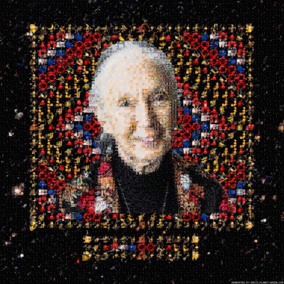 Jane Goodall Emojified by EmojiBanxy | 🖼Emoji Mosaic🎉