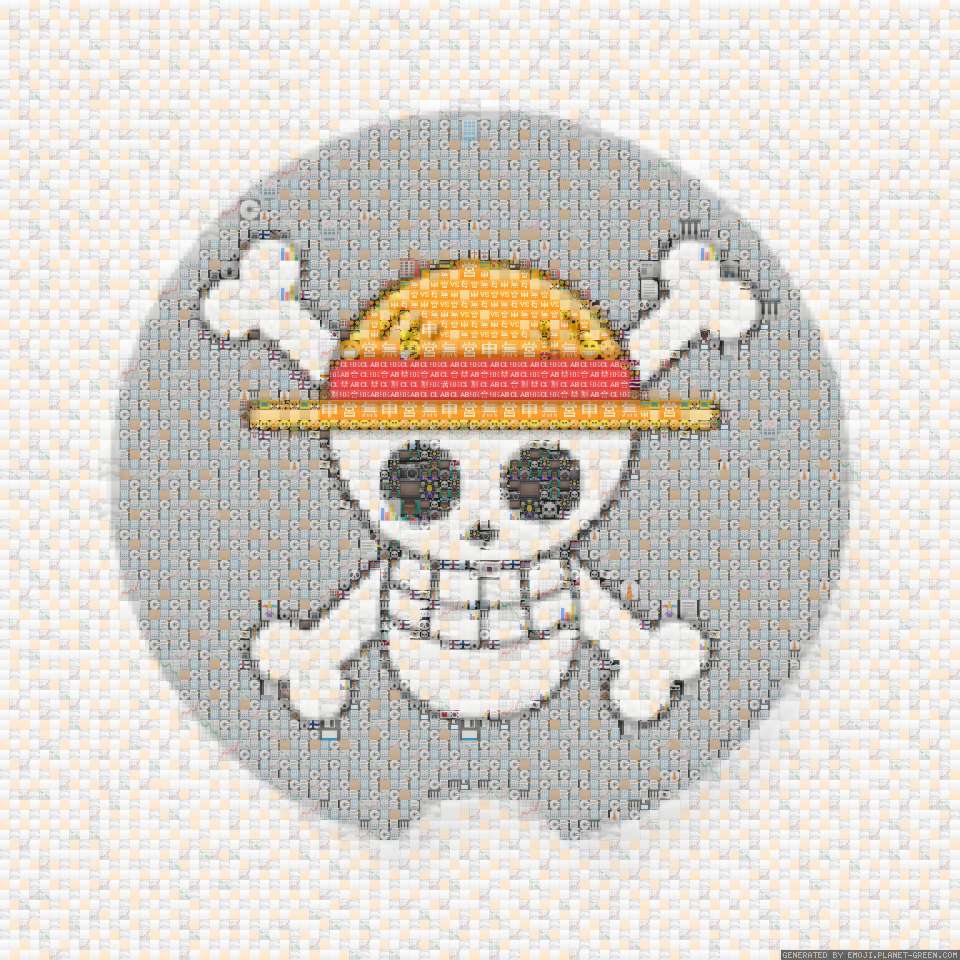 Straw hat by (No Name) | 🖼Emoji Mosaic🎉