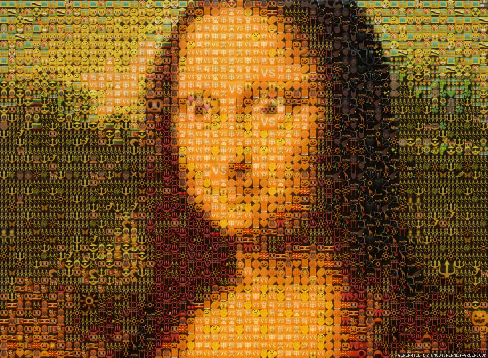 Monaaaa🤌 by DaVinci | 🖼Emoji Mosaic🎉
