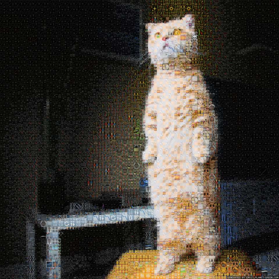cat by Mag | 🖼Emoji Mosaic🎉