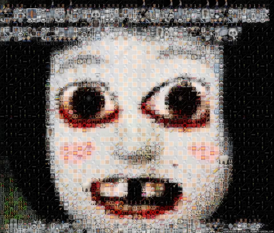 かわいい by CAT-CCB | 🖼Emoji Mosaic🎉