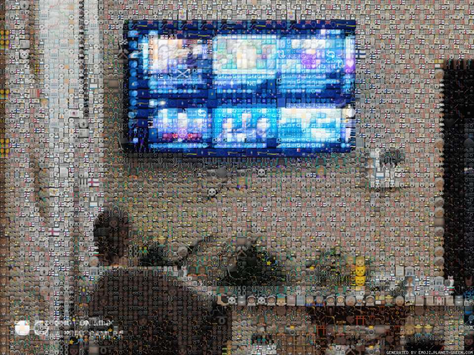 Брат смотрит телик by Дэнчик 227 | 🖼Emoji Mosaic🎉