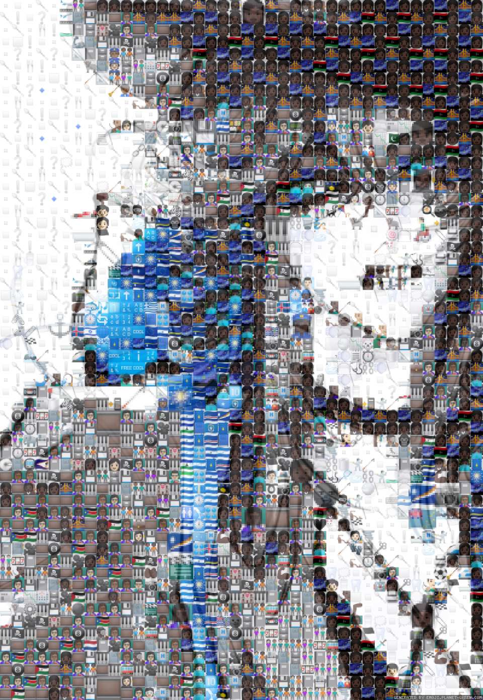 水母女 by (No Name) | 🖼Emoji Mosaic🎉