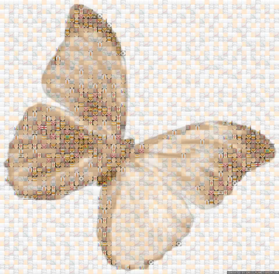 butterfly by WINTER | 🖼Emoji Mosaic🎉
