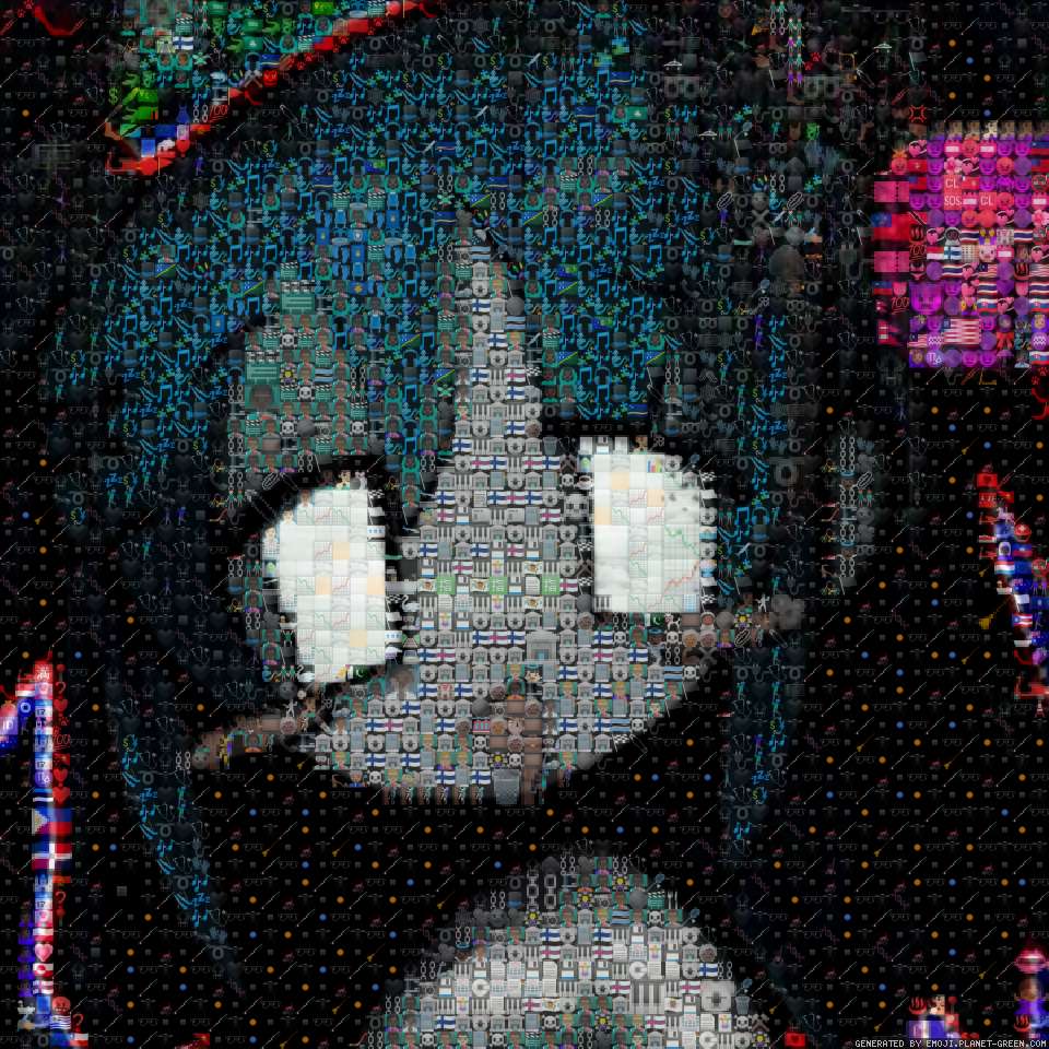 😘👁️‍🗨️ by Emji Plnt | 🖼Emoji Mosaic🎉