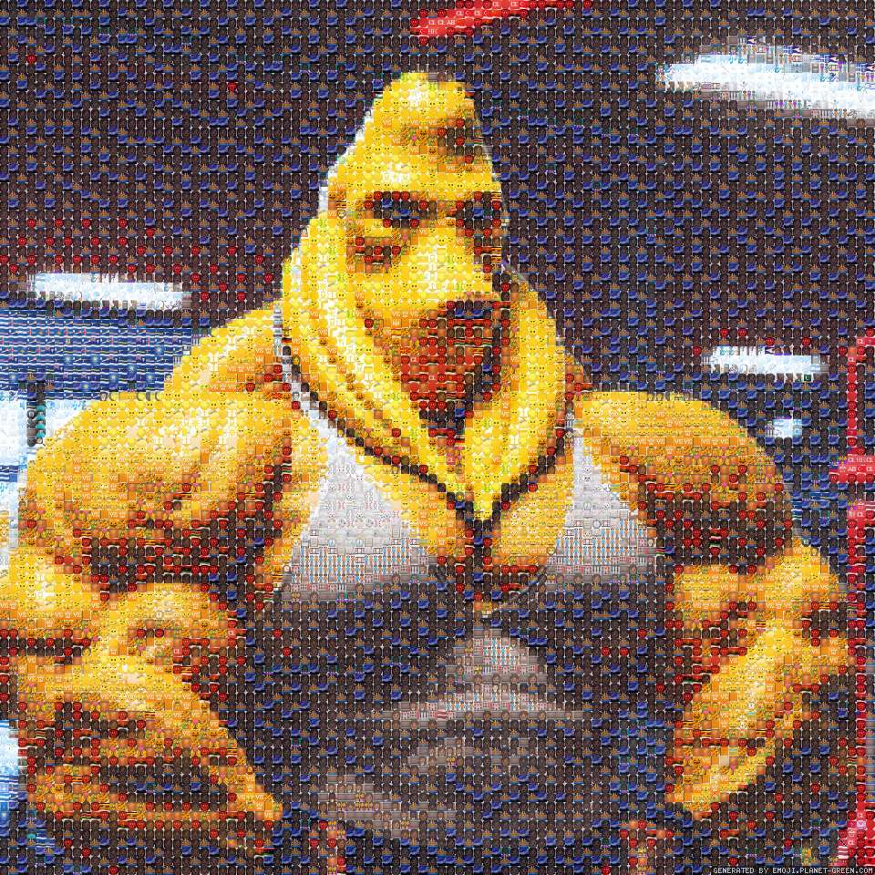 банан качок by ДЖАМПЕР | 🖼Emoji Mosaic🎉