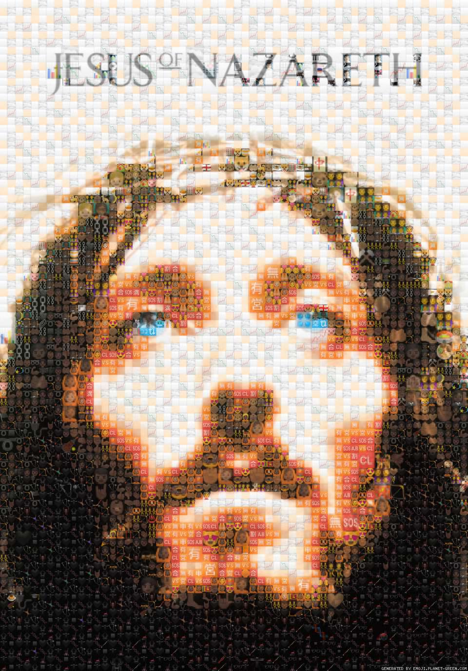 Jesus of Nazareth by Praise Jesus | 🖼Emoji Mosaic🎉