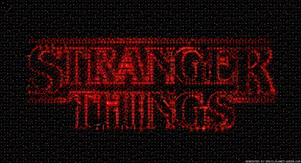 Stranger Things by Stranger Things | 🖼Emoji Mosaic🎉