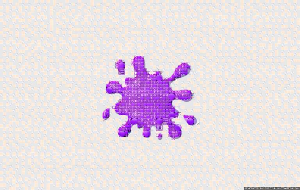 purple splatter emoji by (No Name) | 🖼Emoji Mosaic🎉