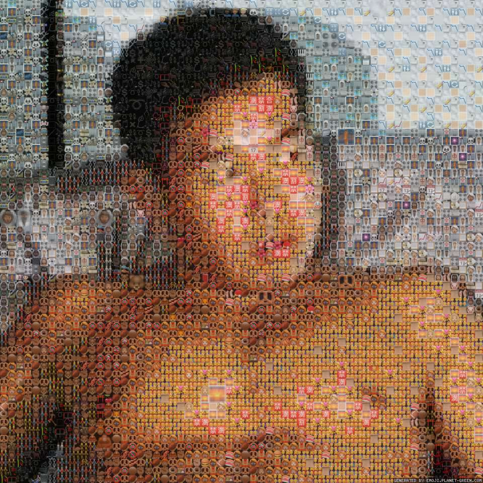 イケメン野獣先輩 by 淫夢厨 | 🖼Emoji Mosaic🎉